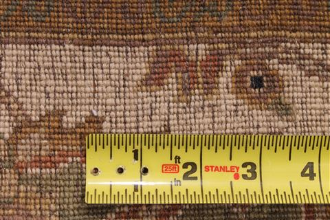Agra Beige Hand Knotted 118 X 150 Area Rug 254-29394 Image 9