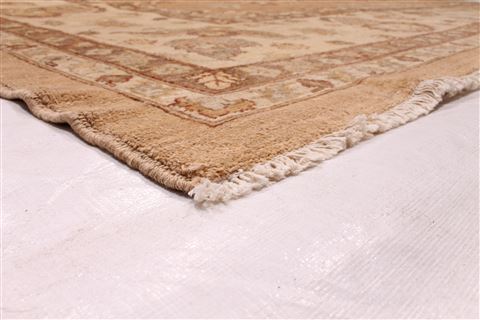 Pishavar Brown Hand Knotted 117 X 151 Area Rug 254-29395 Image 1