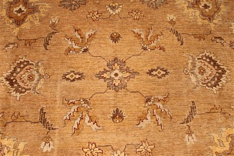 Pishavar Brown Hand Knotted 117 X 151 Area Rug 254-29395 Image 3