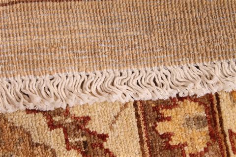 Pishavar Brown Hand Knotted 117 X 151 Area Rug 254-29395 Image 8