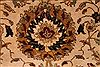 Kashan Beige Hand Knotted 122 X 149 Area Rug 254-29396 Thumb 6