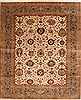 Kashan Beige Hand Knotted 122 X 149 Area Rug 254-29396 Thumb 0