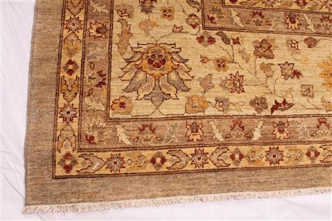 Pishavar Beige Hand Knotted 120 X 1710 Area Rug 254-29398 Image 2