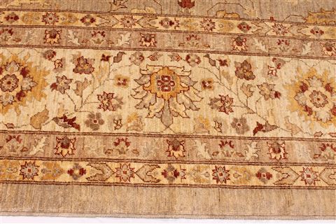Pishavar Beige Hand Knotted 120 X 1710 Area Rug 254-29398 Image 4