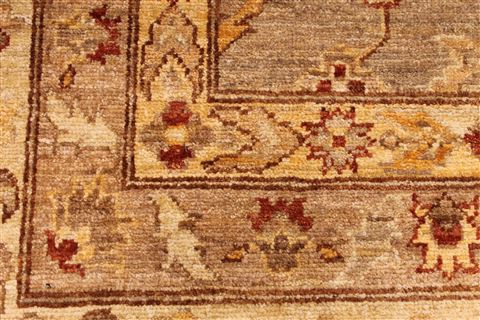Pishavar Beige Hand Knotted 120 X 1710 Area Rug 254-29398 Image 5