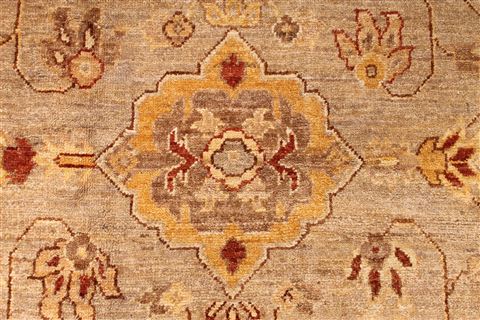Pishavar Beige Hand Knotted 120 X 1710 Area Rug 254-29398 Image 6