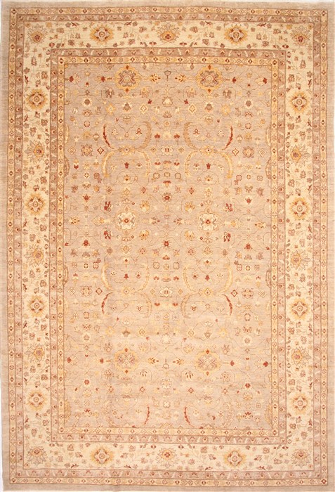 Pishavar Beige Hand Knotted 120 X 1710 Area Rug 254-29398 Image 0