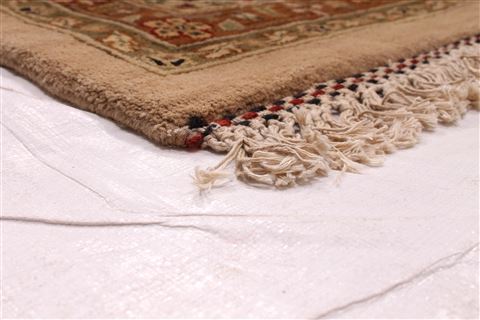 Kashmar Green Hand Knotted 120 X 154 Area Rug 254-29399 Image 1