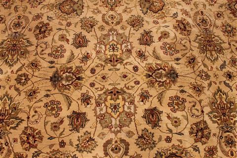 Kashmar Green Hand Knotted 120 X 154 Area Rug 254-29399 Image 3