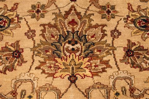 Kashmar Green Hand Knotted 120 X 154 Area Rug 254-29399 Image 6