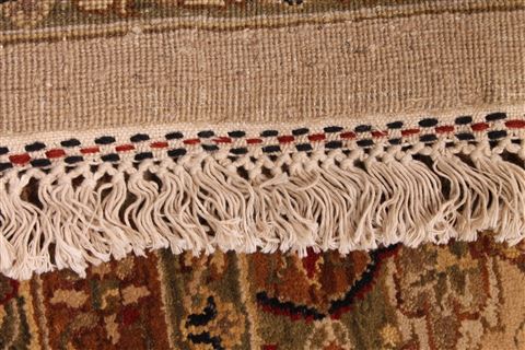 Kashmar Green Hand Knotted 120 X 154 Area Rug 254-29399 Image 7
