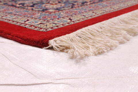 Pak-Persian Beige Hand Knotted 123 X 151  Area Rug 254-29400 Image 1