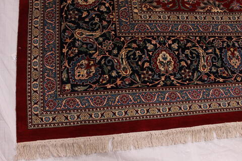Pak-Persian Beige Hand Knotted 123 X 151  Area Rug 254-29400 Image 3