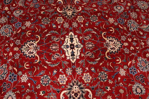 Pak-Persian Beige Hand Knotted 123 X 151  Area Rug 254-29400 Image 4