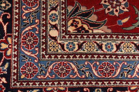 Pak-Persian Beige Hand Knotted 123 X 151  Area Rug 254-29400 Image 6