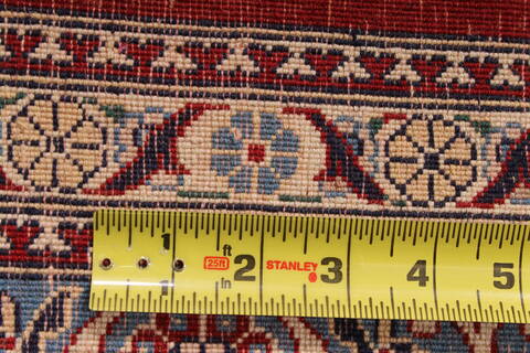 Pak-Persian Beige Hand Knotted 123 X 151  Area Rug 254-29400 Image 8