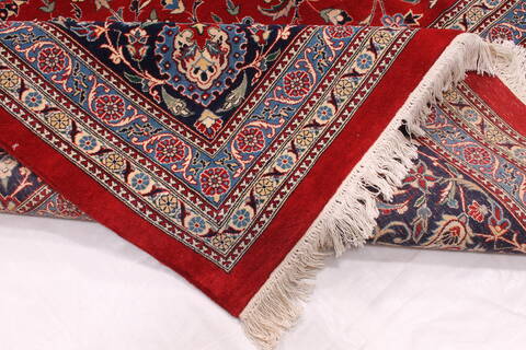 Pak-Persian Beige Hand Knotted 123 X 151  Area Rug 254-29400 Image 9