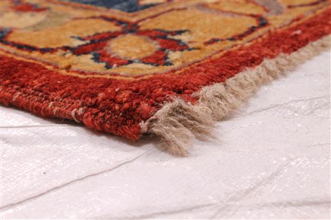 Pishavar Beige Hand Knotted 119 X 174 Area Rug 254-29403 Image 1