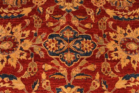 Pishavar Beige Hand Knotted 119 X 174 Area Rug 254-29403 Image 3