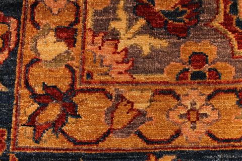 Pishavar Beige Hand Knotted 119 X 174 Area Rug 254-29403 Image 5