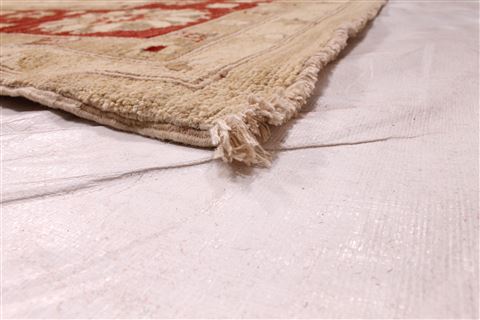 Pishavar Beige Hand Knotted 118 X 176 Area Rug 254-29404 Image 1