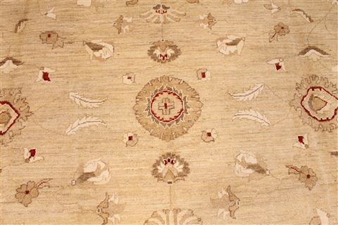 Pishavar Beige Hand Knotted 118 X 176 Area Rug 254-29404 Image 3