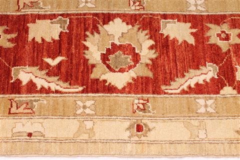 Pishavar Beige Hand Knotted 118 X 176 Area Rug 254-29404 Image 4