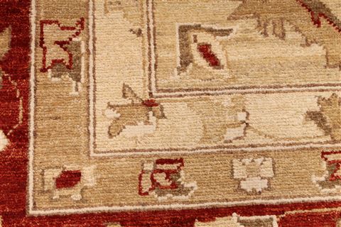 Pishavar Beige Hand Knotted 118 X 176 Area Rug 254-29404 Image 5