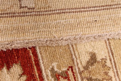 Pishavar Beige Hand Knotted 118 X 176 Area Rug 254-29404 Image 7