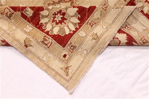 Pishavar Beige Hand Knotted 118 X 176 Area Rug 254-29404 Image 9