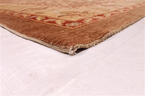 Pishavar Beige Hand Knotted 105 X 149 Area Rug 254-29409 Image 1