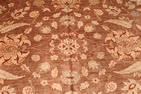 Pishavar Beige Hand Knotted 105 X 149 Area Rug 254-29409 Image 3