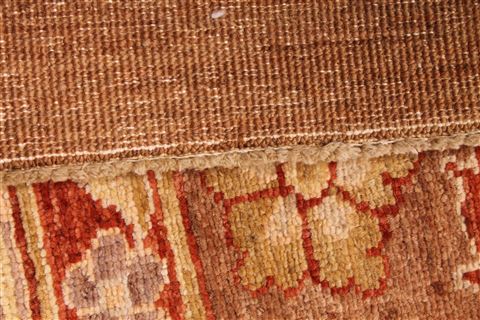 Pishavar Beige Hand Knotted 105 X 149 Area Rug 254-29409 Image 6