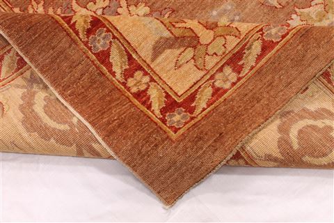 Pishavar Beige Hand Knotted 105 X 149 Area Rug 254-29409 Image 8