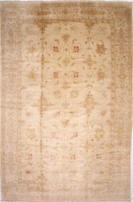 Oushak Beige Hand Knotted 121 X 184 Area Rug 254-29411 Image 0