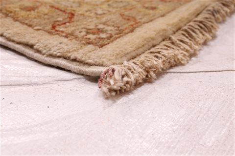 Ziegler Beige Hand Knotted 119 X 183 Area Rug 254-29412 Image 1