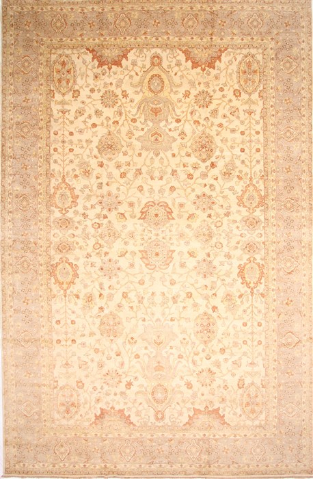 Ziegler Beige Hand Knotted 119 X 183 Area Rug 254-29412 Image 0