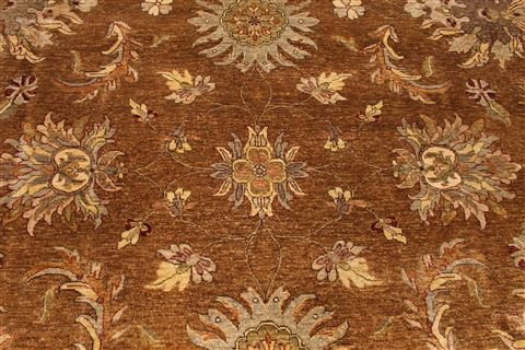 Mahal Beige Round Hand Knotted 120 X 120 Area Rug 254-29413 Image 2