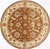 Mahal Beige Round Hand Knotted 120 X 120 Area Rug 254-29413 Thumb 0