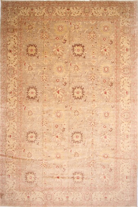 Ziegler Beige Hand Knotted 1111 X 180 Area Rug 254-29414 Image 0