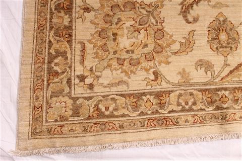 Pishavar Beige Hand Knotted 1111 X 179 Area Rug 254-29415 Image 2