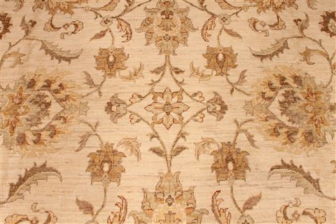 Pishavar Beige Hand Knotted 1111 X 179 Area Rug 254-29415 Image 3
