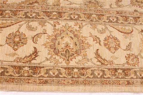Pishavar Beige Hand Knotted 1111 X 179 Area Rug 254-29415 Image 4