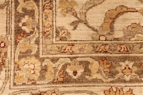 Pishavar Beige Hand Knotted 1111 X 179 Area Rug 254-29415 Image 5