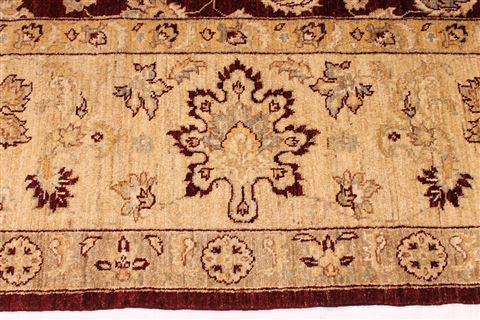 Pishavar Red Hand Knotted 1110 X 151 Area Rug 254-29416 Image 4
