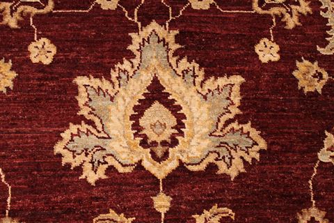 Pishavar Red Hand Knotted 1110 X 151 Area Rug 254-29416 Image 6