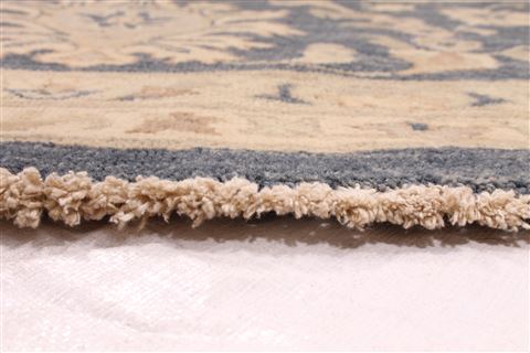 Pishavar Beige Round Hand Knotted 1110 X 120 Area Rug 254-29419 Image 1