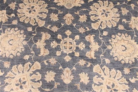 Pishavar Beige Round Hand Knotted 1110 X 120 Area Rug 254-29419 Image 2