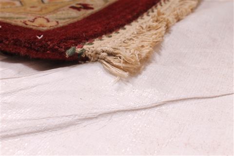 Agra Beige Hand Knotted 1110 X 1711 Area Rug 254-29420 Image 1