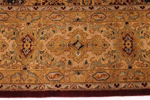 Agra Beige Hand Knotted 1110 X 1711 Area Rug 254-29420 Image 4